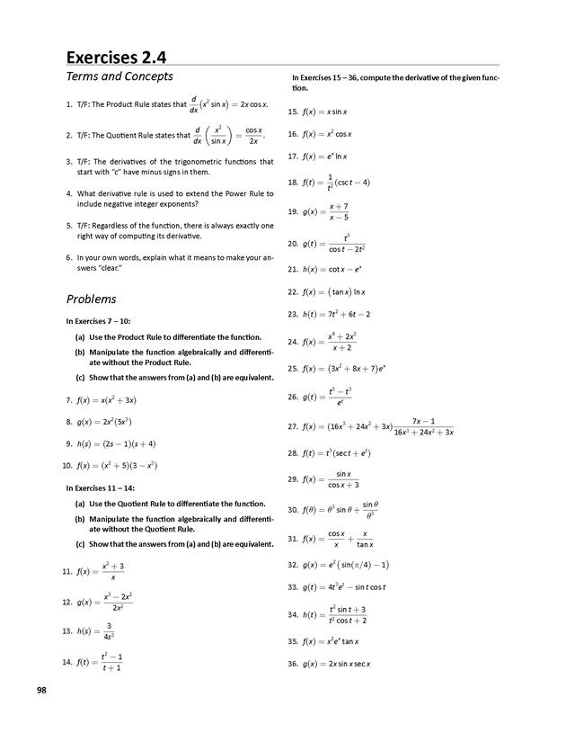 APEX Calculus - Page 98